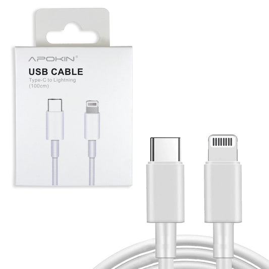 Cable Tipo C a lightning  1 metro blanco tipo Original
